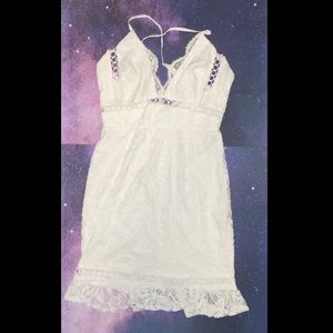 White lace dress